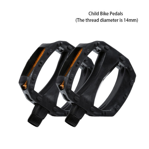 Load image into Gallery viewer, Kids Bicycle Pedals Ultralight Anti-Slip Plastic Safety Warning Reflector Children Cycling 9/16 1/2 Kids Bike Pedals
