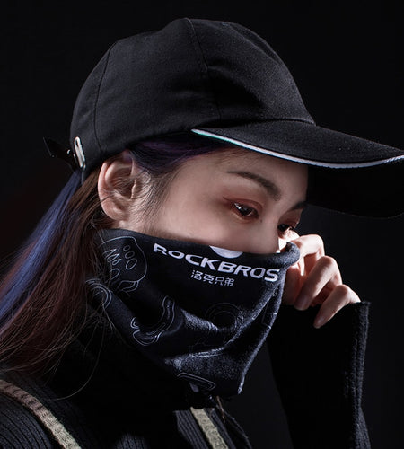 Cycling Sports Face Mask Fleece High Elasticity Breathable Running Bicycle Scarf Bike Fishing Ski Warm Mask Bandana Men