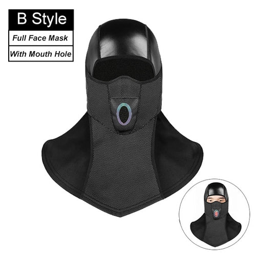 Load image into Gallery viewer, Quality Leather Winter Cycling Cap Warm Fleece Windproof Balaclava Tactical Soldier Hood Ski Snowboard Motorcycle Bike Sport Hat
