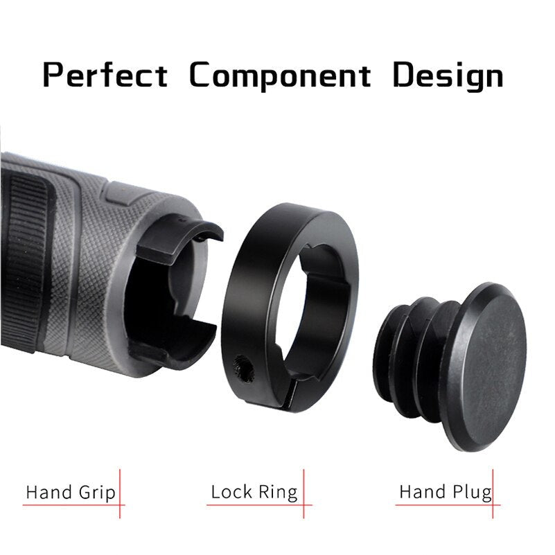 MTB Bicycle Handlebar Rubber Grips Ergonomic Bike Accessories Ring Lockable Non-slip Shock Absorption Bicycle Grips