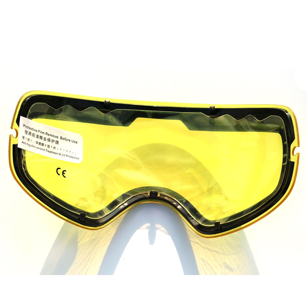 Double brightening lens for ski goggles of Model GOG-201 increase the brightness Cloudy night to use(only lens)