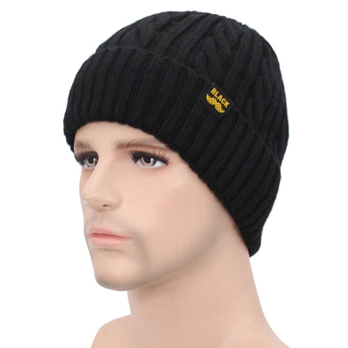 Load image into Gallery viewer, Winter Hat Scarf Skullies Beanies Men Bonnet Beanie For Men Women Brand Gorras Warm Hats Wool Male Black Knitted Hat Cap
