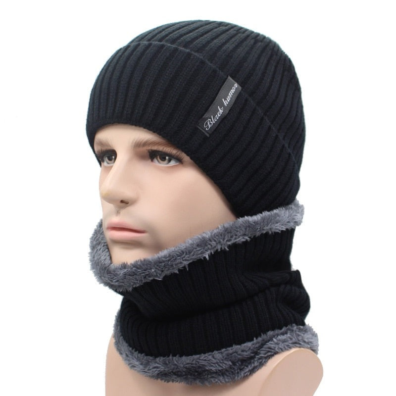 Winter Beanies Men Knitted Hat Caps Beany Mask Gorras Bonnet Warm Baggy Winter Hats For Men Women Skullies Beanies Hats