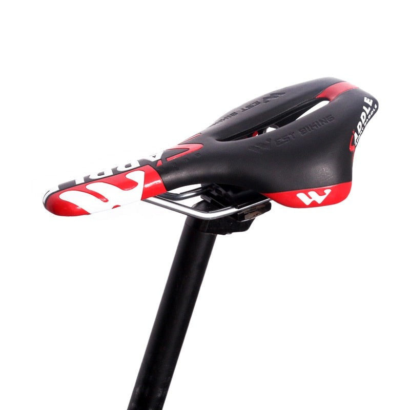 Bicycle Saddle Skidproof Bike Saddle Seat Cushion MTB Hollow  Road Mountain Red Cycling Bicycle Bike Saddle