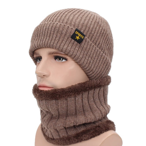 Load image into Gallery viewer, Brand Winter Hat Knitted Hat Scarf Skullies Beanies Men Winter Beanies For Men Women Gorras Wool Bonnet Mask Male Hat Cap
