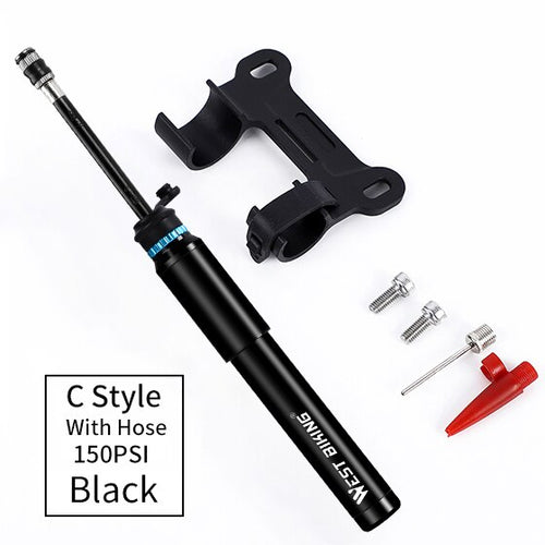 Load image into Gallery viewer, 89G Portable Mini Bicycle Pump MTB Mountain Bike Pump 160 PSI High Pressure Cycling Hand Air Pump Ball Tire Inflator
