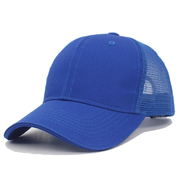 Baseball Cap Summer Solid Male Hats Caps For Men Women Mesh Snapback Gorras Female Casual Hip Hop Dad Casquette Caps