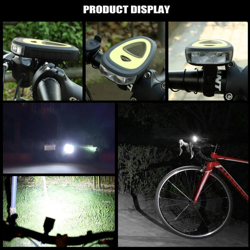 Load image into Gallery viewer, 3 Modes Bicycle Headlight 120db Electric Horn MTB Bike Bell Bike Accessories USB Rechargeable Cycling Horn Light
