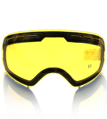 Double brightening lens for ski goggles of Model GOG-201 increase the brightness Cloudy night to use(only lens)