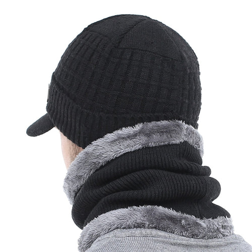 Load image into Gallery viewer, Winter Hat Skullies Beanies Hats Winter Beanies For Men Women Wool Scarf Caps Balaclava Mask Gorras Bonnet Knitted Hat
