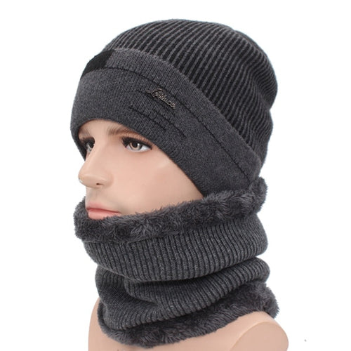 Load image into Gallery viewer, Skullies Beanies Men Scarf Knitted Hat Cap Male Plus Gorras Bonnet Warm Wool Thick Winter Hats For Men Women Beanie Hat
