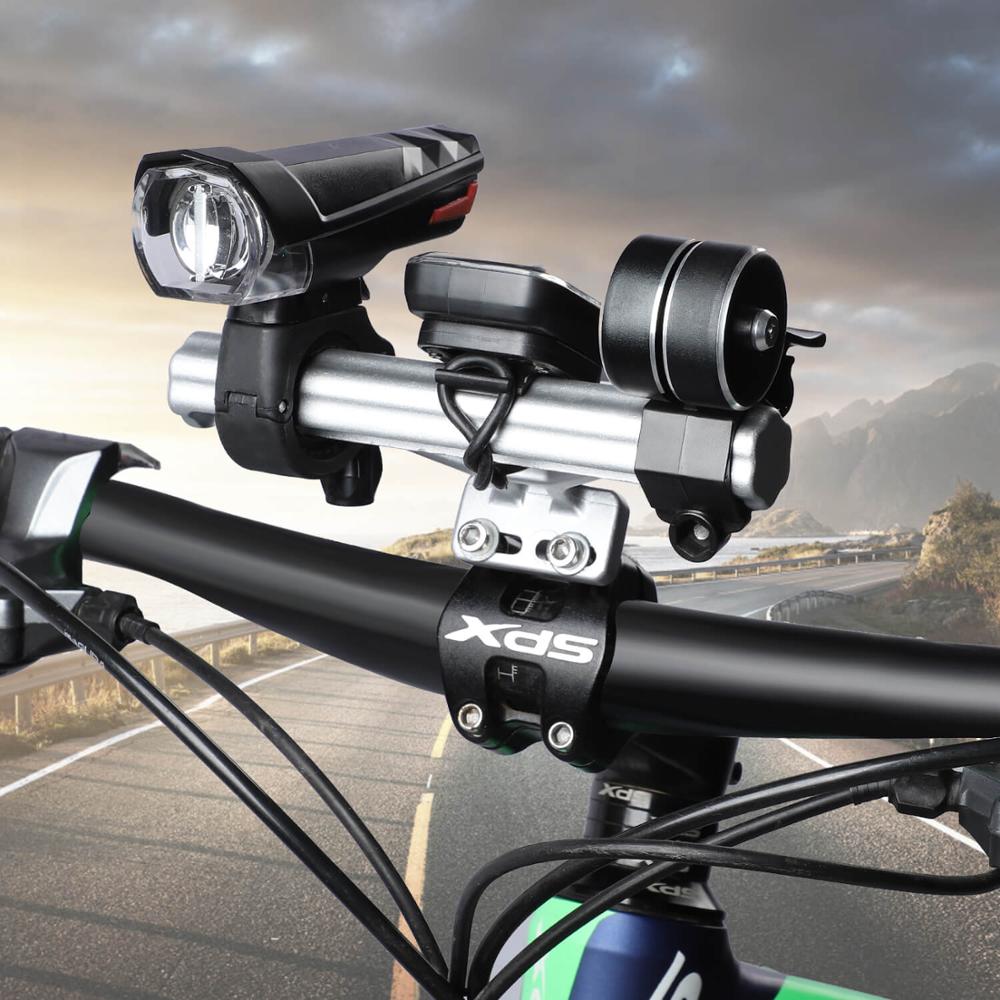 Bike Handlebar Extender Flashlight Holder Handle Bar Bicycle Accessories Extender Mount Bracket Cycling Extender