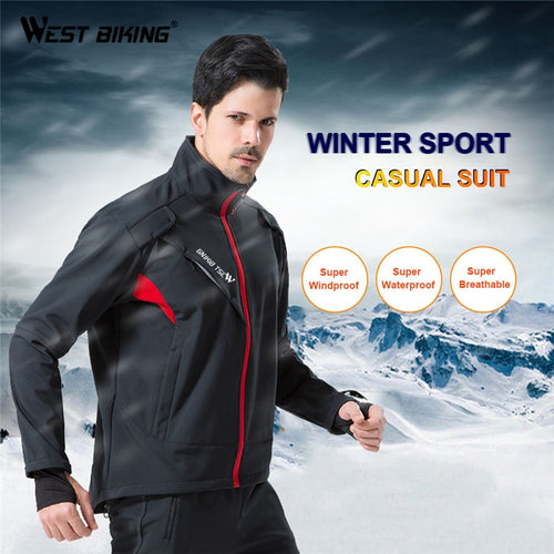 Load image into Gallery viewer, Cycling Set Winter Thermal Bicycle Jacket Suit Clothes Pants Outdoor Sport Windproof MTB Road Bike Man Sportswear
