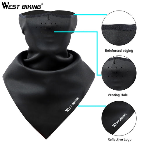 Load image into Gallery viewer, Bicycle Face Mask Hood Neck Winter Thermal Riding Scarf Breathable Bike Mask Warm Fleece Windproof Ski Cycling Mask
