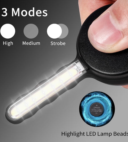 Mini LED Flashlight Key Light Outdoor Sport Camping Hiking Night Emergency Tool Lamp Key Shape Key Chain Ring Light