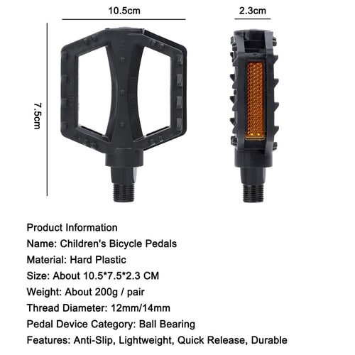 Load image into Gallery viewer, Bicycle Pedals Ultralight Anti-Slip Kids Bike Pedals Bike Accessories Ball Bear 9/16 1/2 Children Cycling Bike Pedal

