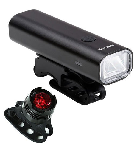 200 Lumens Bicycle Front Light Set USB Rechargeable MTB Bike Headlight Lamp Taillight Waterproof  LED Cycling Light