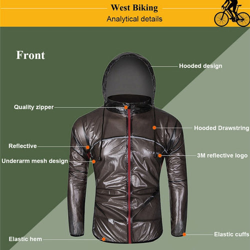 Load image into Gallery viewer, Waterproof Windbreaker Light Rain mountain bike Raincoat Cycling Bike Bicicletas Raincoat Bicycle Rain Jacket Jersey
