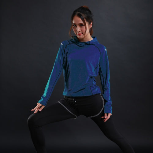 Load image into Gallery viewer, Autumn thin Women Running T Shirts Gym fitness Long Sleeves sweatshirts Quick Dry Training Breathable Hood Sports Yoga Clothing
