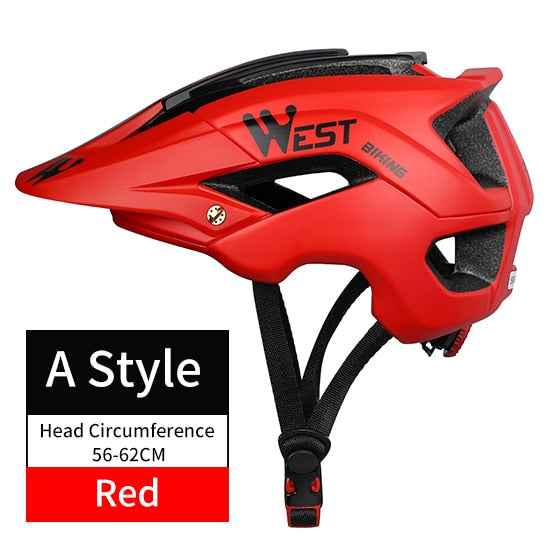 Bike Helmet Ultralight-Molded Bicycle Helmet Safety Caps Mountain Bikes MTB Cycling Helmet Casco Ciclismo 56-62 CM