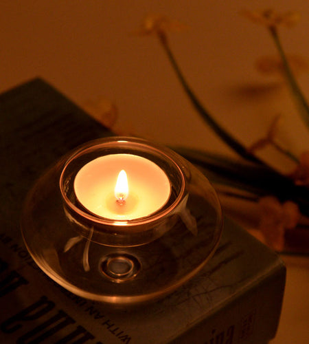 Crystal Glass Candle Holder-home accent-wanahavit-A1 8cm-wanahavit