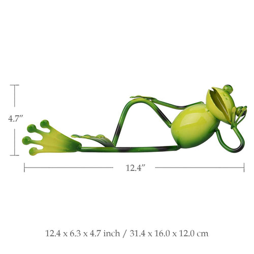 Load image into Gallery viewer, 4 Style Frog Shaped Iron Figurine-home accent-wanahavit-Laying Frog-wanahavit
