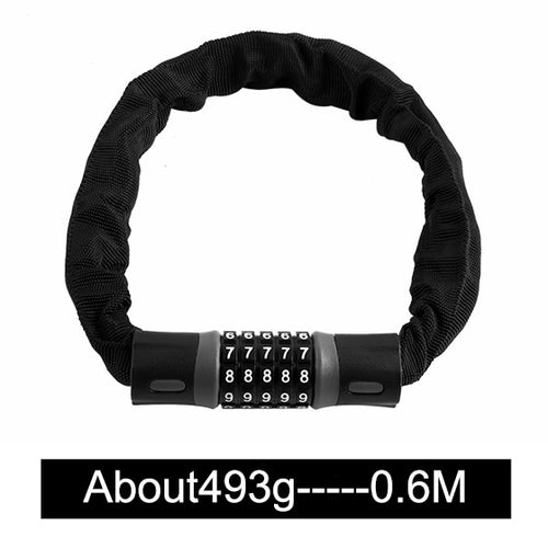 Load image into Gallery viewer, Bicycle Lock 5 Password Bike Digital Chain Lock Security Outddor Anti-Theft Lock Motorcycle Cycling Bike Accessories
