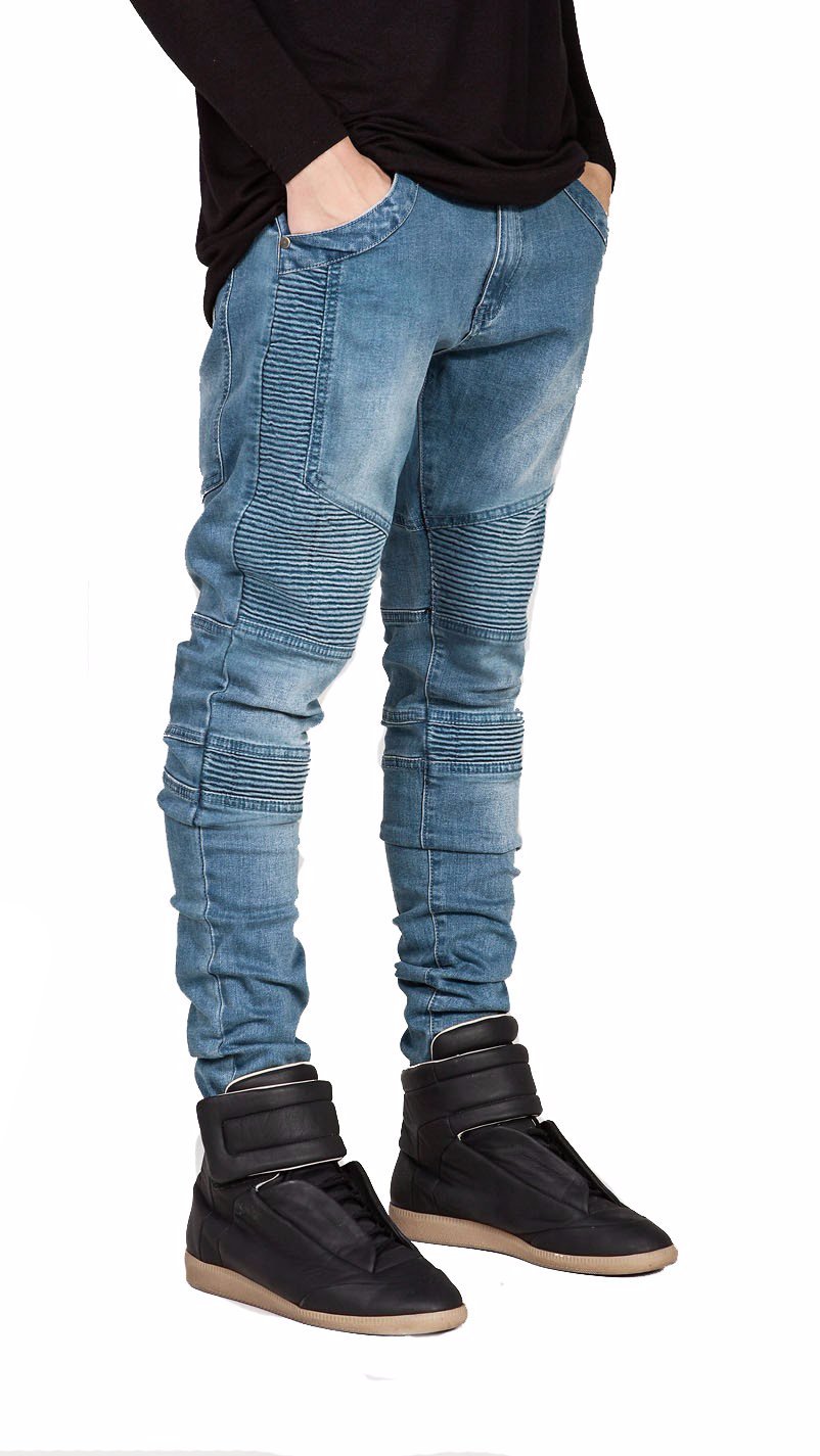 Hi-Street Ripped Slim Fit Biker Jeans-men-wanahavit-Blue-29-wanahavit