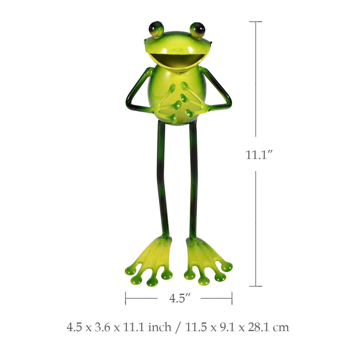 4 Style Frog Shaped Iron Figurine-home accent-wanahavit-Standing Frog-wanahavit