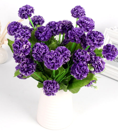9 Heads Artificial Romantic Lavender Bouquet-home accent-wanahavit-Orange-wanahavit