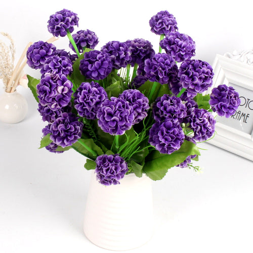 Load image into Gallery viewer, 9 Heads Artificial Romantic Lavender Bouquet-home accent-wanahavit-Orange-wanahavit
