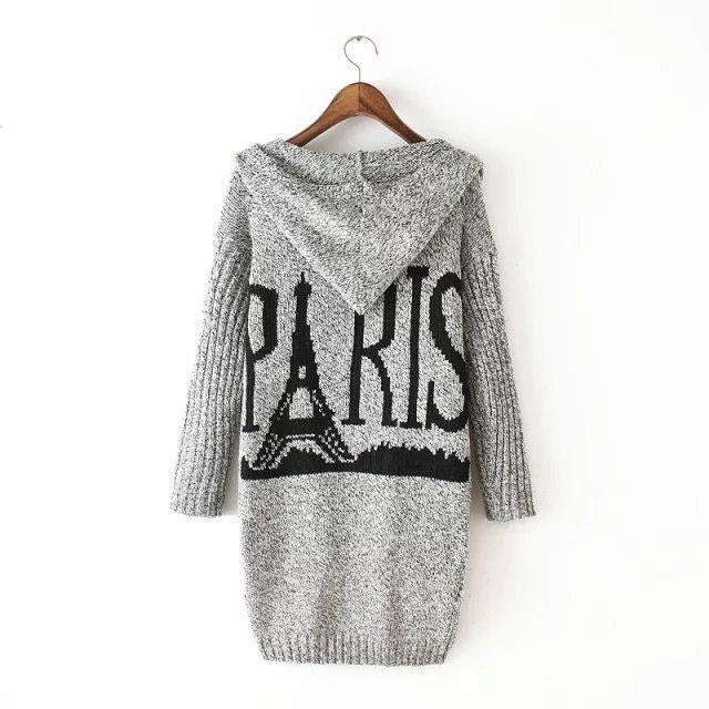 Thick Winter Knitted Star Cardigan Coat-women-wanahavit-Light Gray Paris-One Size-wanahavit