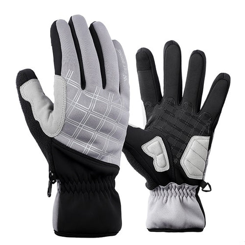 Load image into Gallery viewer, Winter Cycling Gloves Thermal Full Finger Bike Gloves Touch Screen Windproof Warm Outdoor Sports Ski Bicycle Gloves
