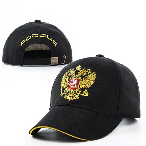 Load image into Gallery viewer, Unisex 100% Cotton Outdoor Baseball Cap Russian Emblem Embroidery Snapback Fashion Sports Hats For Men &amp; Women Patriot Cap
