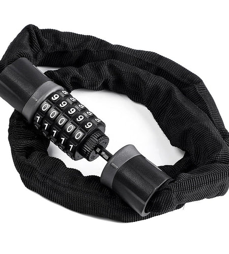 Bicycle Lock 5 Password Bike Digital Chain Lock Security Outddor Anti-Theft Lock Motorcycle Cycling Bike Accessories