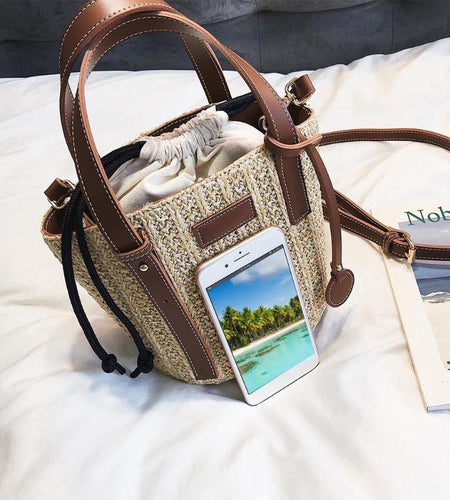 Mini Vintage Woven Straw Handbag-women-wanahavit-wanahavit