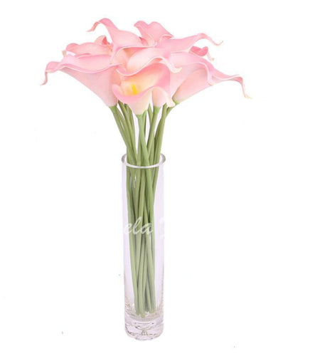 11pcs Artificial Mini Calla Lily Flower-home accent-wanahavit-purple white-wanahavit