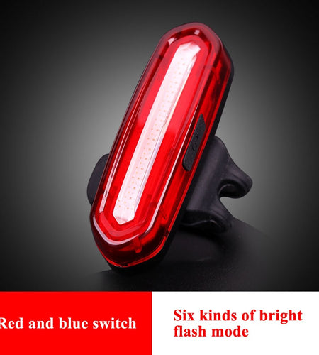USB Rechargeable Bike Lights Mountain Warning Light LED Super Bright Change Bicycle Cycling USB Charging Taillight