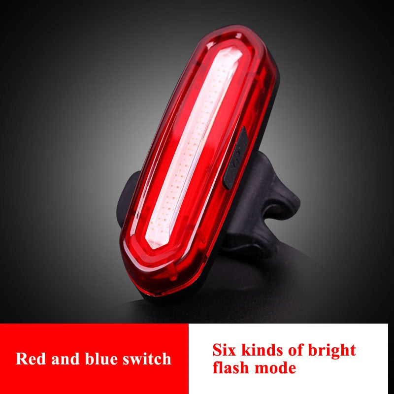 USB Rechargeable Bike Lights Mountain Warning Light LED Super Bright Change Bicycle Cycling USB Charging Taillight