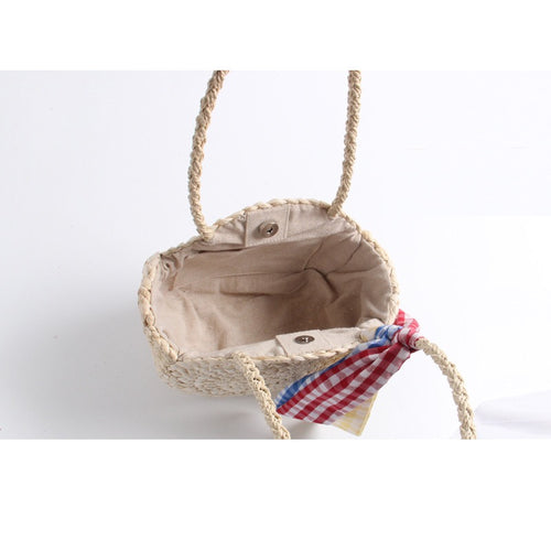Load image into Gallery viewer, Retro Rattan Designer Knitted Straw Shoulder Bag-women-wanahavit-Beige-wanahavit
