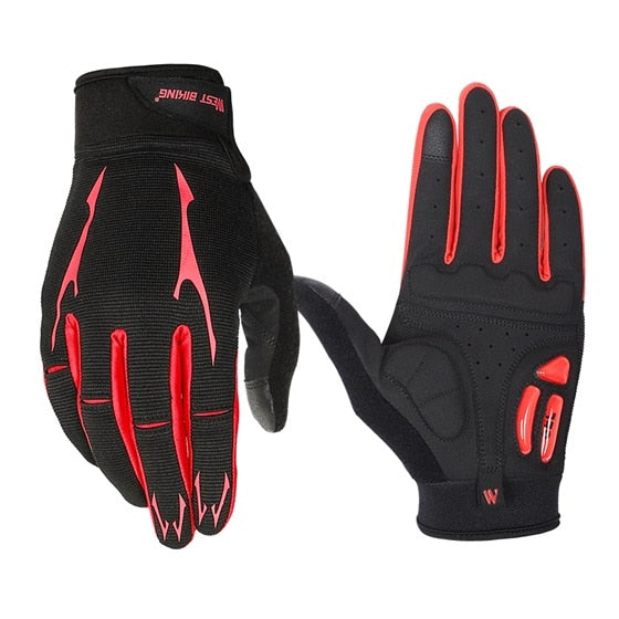 Breathable Cycling Gloves GEL Liquid Silicone Palm Non-slip Sports Full Finger Bicycle Glove Half Finger Bike Gloves