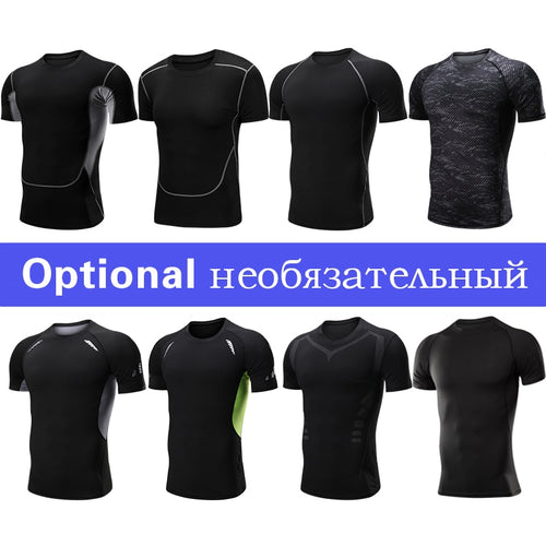 Load image into Gallery viewer, Men Clothing Sportswear Gym Fitness Compression Suits Running Set Sport Outdoor Jogging Quick Dry Tight
