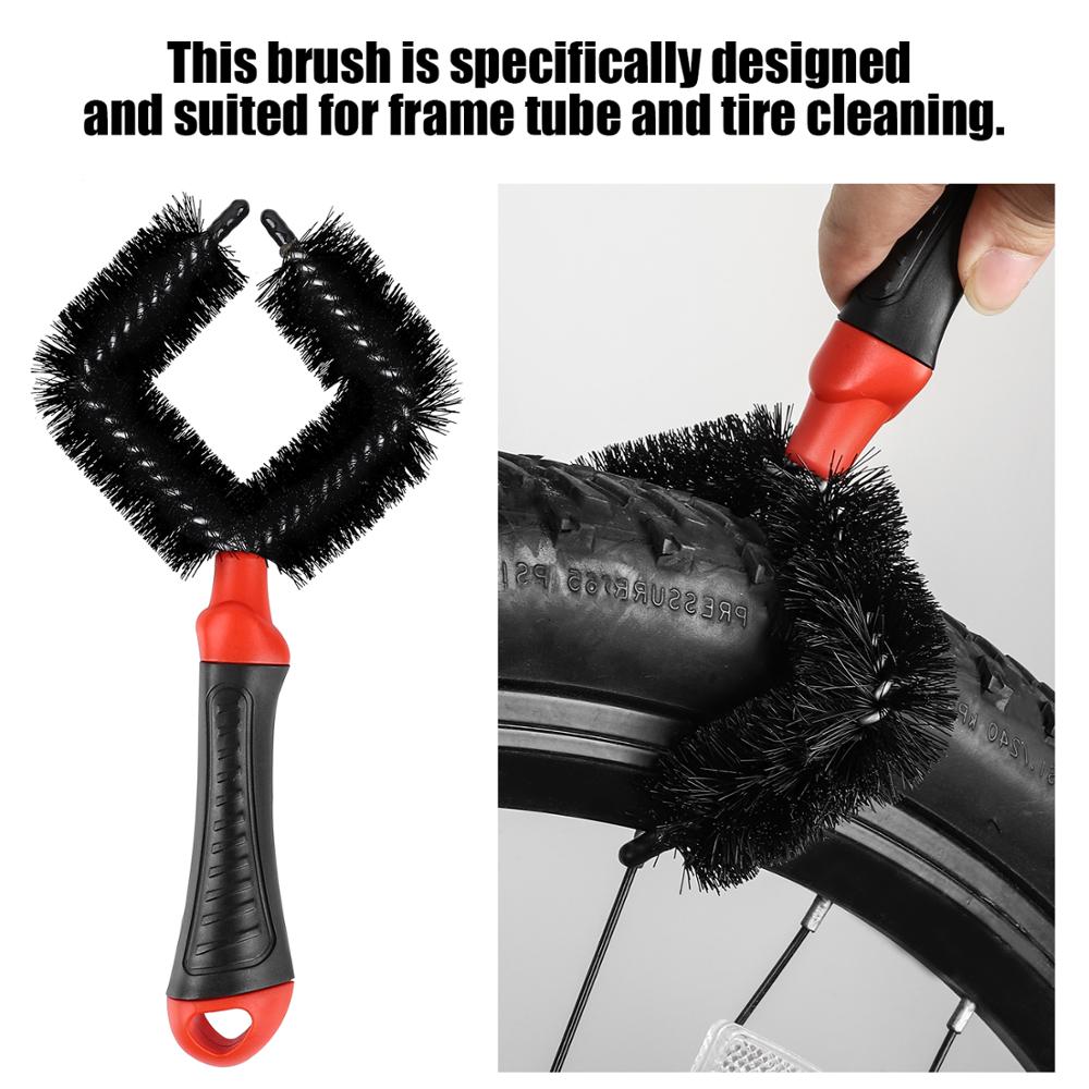 Bike Cleaning Brush MTB Bicycle Wheel Tire Rim Brush Washing Cleaning Tool Set Multifunction Cycling Hub Gears Brush