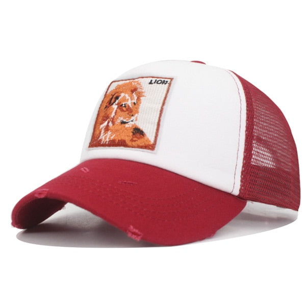 Fashion Baseball Cap Women Embroidery Animal Mesh Hats For Men Snapback Caps Gorras Bone Hip Hop Dad Casquette Hat Cap