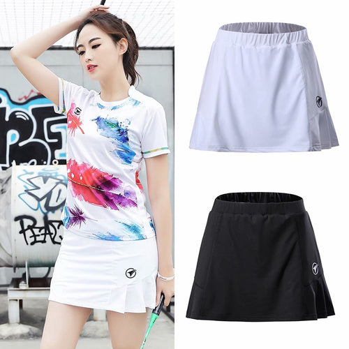 Load image into Gallery viewer, Summer Sports Skirt with Shorts Badminton Table Tennis Women Skorts Breathable Anti Leakage Yoga Golf Jogging Skirts
