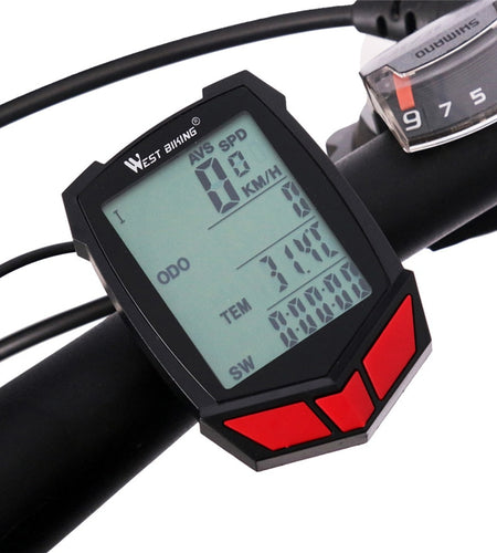 Wireless Bike Computer 20 Functions Speedometer Odometer Cycling Wired Wireless+ MTB Bike Stopwatch Bicycle Computer