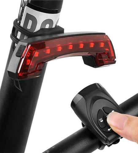 Bike Tail Light Turn Signal Warning Cycling Rear Lights Smart Wireless Remote Control Horn Light MTB Bicycle Light