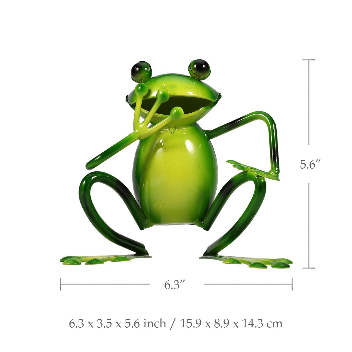 4 Style Frog Shaped Iron Figurine-home accent-wanahavit-Mouth Covered Frog-wanahavit