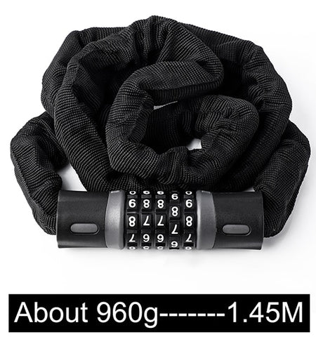 Bicycle Chain Lock 5 Password Digital Bike Lock Security Anti-Theft Motorcycle Cycling MTB Road Bike Accessories