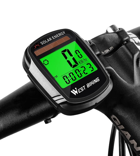 Bike Computer Speedometer Odometer Multifunctional Cycling Computer Rainproof Solar Power Bicycle Wireless Computer